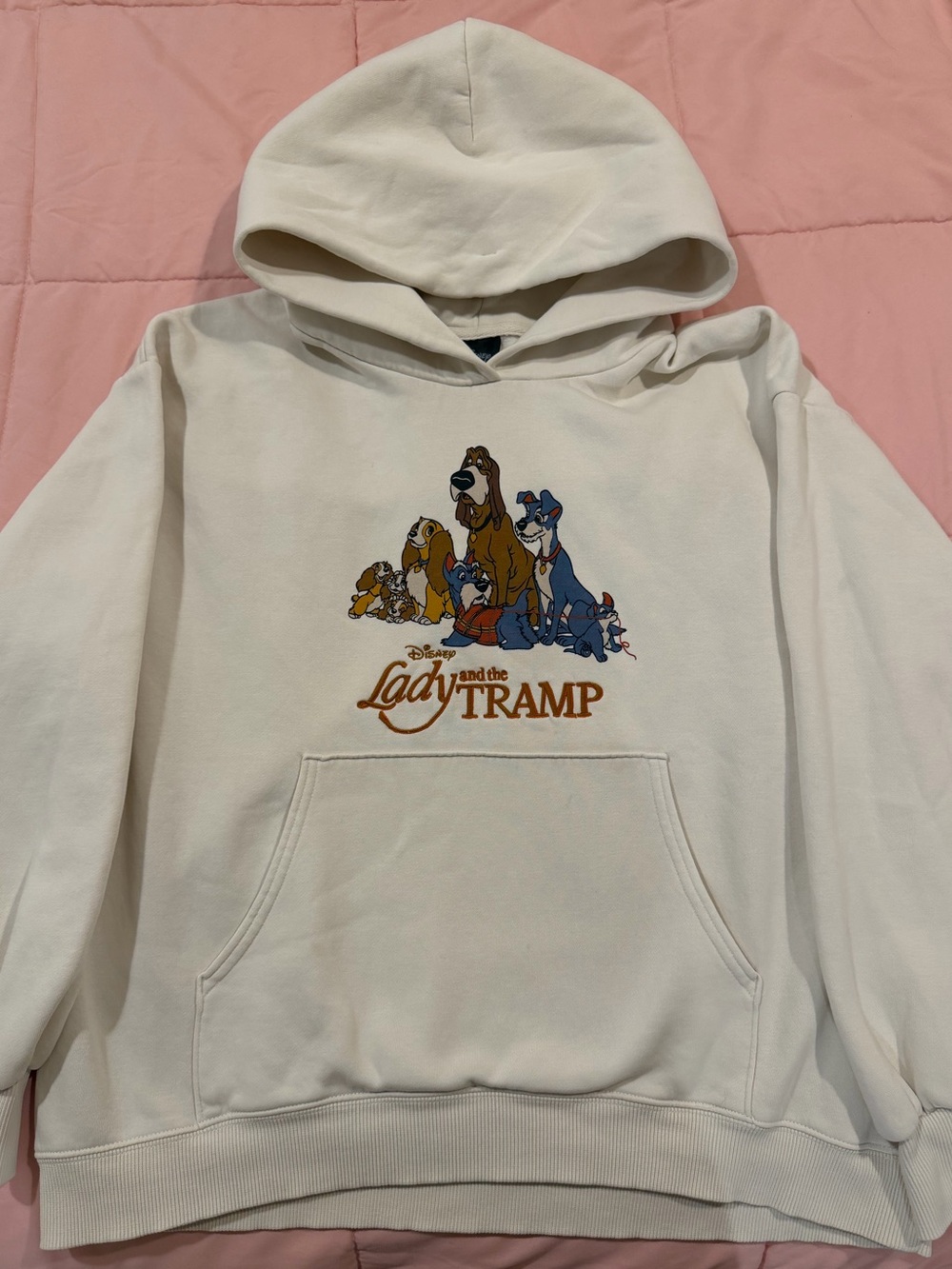 Disney Cream Lady and the Tramp Graphic Hoodie